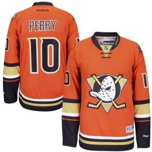 Men's Anaheim Ducks Corey Perry Reebok Authentic Third Jersey - Orange