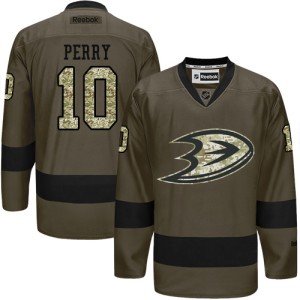 Men's Anaheim Ducks Corey Perry Reebok Premier Salute to Service Jersey - Green