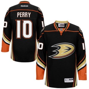 Youth Anaheim Ducks Corey Perry Reebok Authentic Home Jersey - Black