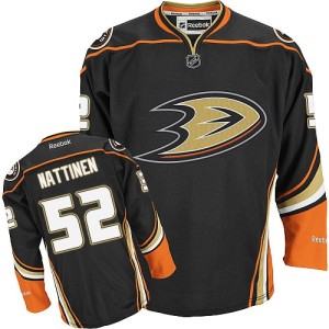 Men's Anaheim Ducks Julius Nattinen Reebok Authentic Home Jersey - Black