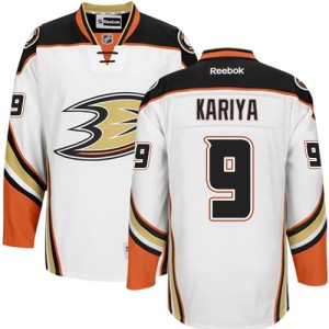 Men's Anaheim Ducks Paul Kariya Reebok Premier Away Jersey - White