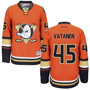 Men's Anaheim Ducks Sami Vatanen Reebok Premier Third Jersey - Orange