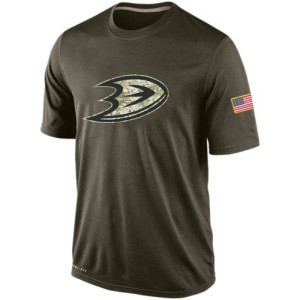 Men's Anaheim Ducks Nike Salute To Service KO Performance Dri-FIT T-Shirt - Olive