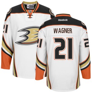 Men's Anaheim Ducks Chris Wagner Replica Jersey - - White