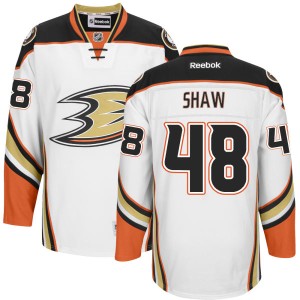 Men's Anaheim Ducks Logan Shaw Replica Jersey - - White