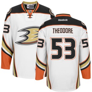 Men's Anaheim Ducks Shea Theodore Replica Jersey - - White