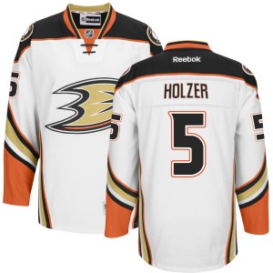 Men's Anaheim Ducks Korbinian Holzer Premier Jersey - - White