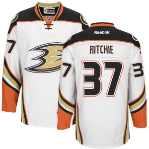 Men's Anaheim Ducks Nick Ritchie Premier Jersey - - White