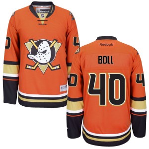 Men's Anaheim Ducks Jared Boll Reebok Premier Alternate Jersey - Orange