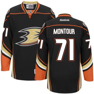 Men's Anaheim Ducks Brandon Montour Authentic Jersey Team Color - - Black