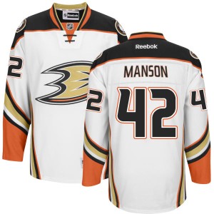 Men's Anaheim Ducks Josh Manson Authentic Jersey - - White