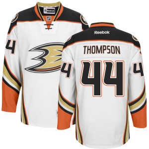 Men's Anaheim Ducks Nate Thompson Authentic Jersey - - White