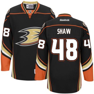 Youth Anaheim Ducks Logan Shaw Replica Jersey Team Color - - Black
