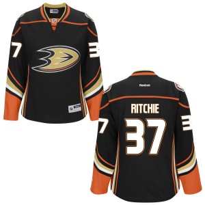 Women's Anaheim Ducks Nick Ritchie Reebok Replica Jersey - - Black