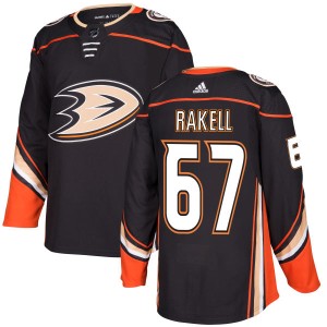 Men's Anaheim Ducks Rickard Rakell Adidas Authentic Jersey - Black