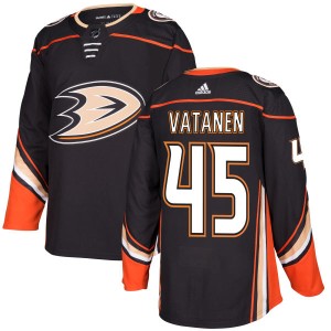 Men's Anaheim Ducks Sami Vatanen Adidas Authentic Jersey - Black
