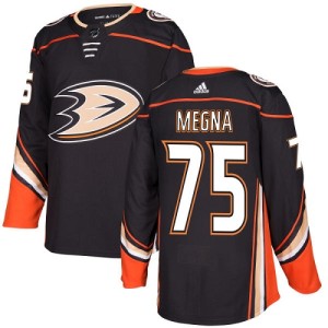 Youth Anaheim Ducks Jaycob Megna Adidas Authentic Home Jersey - Black
