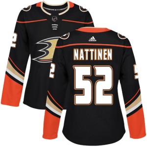 Women's Anaheim Ducks Julius Nattinen Adidas Authentic Home Jersey - Black