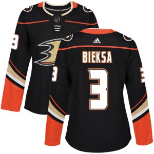 Women's Anaheim Ducks Kevin Bieksa Adidas Premier Home Jersey - Black