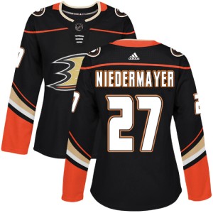 Women's Anaheim Ducks Scott Niedermayer Adidas Authentic Home Jersey - Black